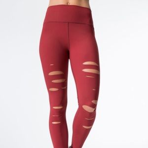 Alo High-Waist Ripped Warrior 7/8 Legging